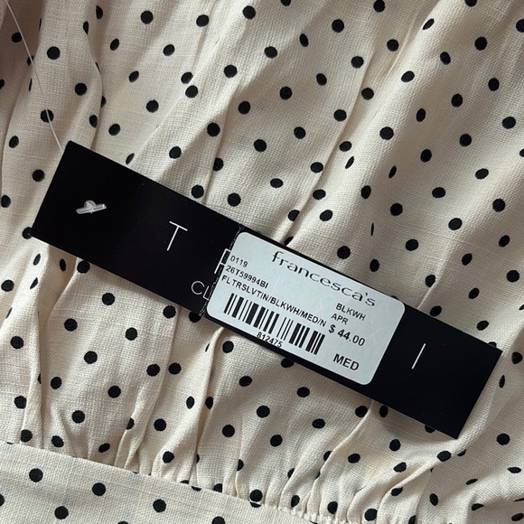 Trixxi Cream Polka Dot Romper - Picture 3 of 3